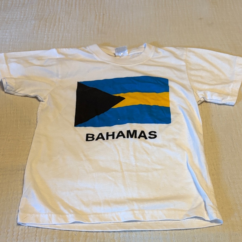 Kids Bahamas Flag Tee - White